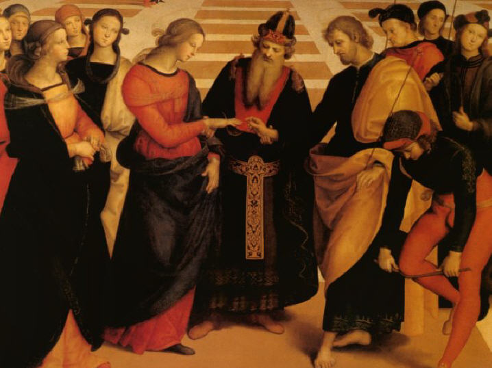 Le mariage de la Vierge, Raphaël, 1504