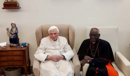 Le cardinal Sarah en visite chez Benoît XVI